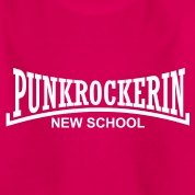 punkrockerin new school T-Shirts für weibliche
                  Kids bzw. Mädchenpunx und jugendliche
